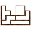 vidaXL Estanter&iacute;a de pared madera ingenier&iacute;a roble ahumado 96x12x64 cm