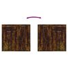 vidaXL Aparador madera contrachapada roble ahumado 80x36x75 cm