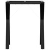 vidaXL Patas de mesa de comedor estructura Y acero 60x40x73 cm