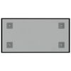 vidaXL Pizarra magn&eacute;tica de pared vidrio templado negro 40x20 cm
