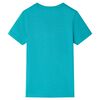 Camiseta infantil de manga corta color verde menta oscuro 104
