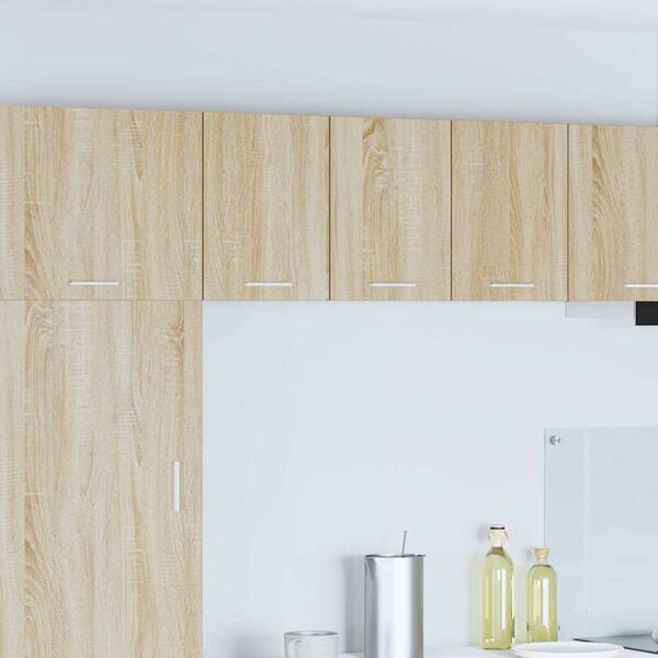 vidaXL Mueble colgante con puerta Roble Sonoma y 30 x 31 x 40 cm