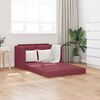 vidaXL Sof&aacute; cama de suelo 2 en 1 tela rojo tinto 112x174x55 cm