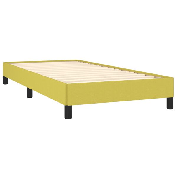 vidaXL Estructura de cama sin colchón tela verde 90x200 cm