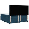 vidaXL Cama box spring con colch&oacute;n terciopelo azul 180x200 cm