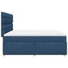 vidaXL Cama box spring con colch&oacute;n tela azul 200x200 cm
