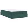 vidaXL Estructura de cama con colch&oacute;n 2 pcs Verde Terciopelo