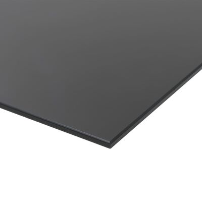 vidaXL Pizarra magnética de pared negra vidrio 60x20 cm