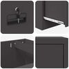 vidaXL Mueble archivador con caj&oacute;n Negro 45,5 x 42 x 106,5 cm