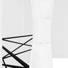 vidaXL Marquesina de jardín con cortinas blanca 360x312x265cm 180 g/m²