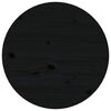 vidaXL Mesa de centro madera maciza de pino negro Ø 45x40 cm