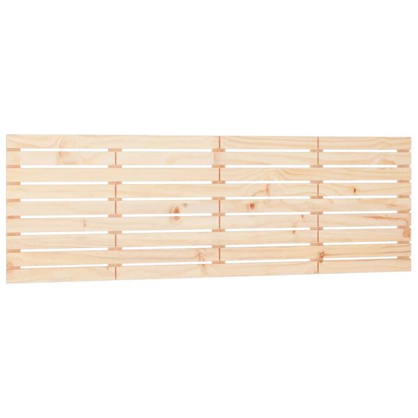 vidaXL Cabecero de cama de pared madera maciza de pino 206x3x63 cm