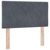 vidaXL Cabecero LED Gris oscuro 80 cm Terciopelo