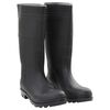 vidaXL Botas de agua negro n&uacute;mero 44 PVC