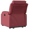 vidaXL Sill&oacute;n elevable el&eacute;ctrico cuero artificial rojo tinto
