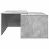 vidaXL Juego de Mesas de Centro 2 pcs Gris Concreto
