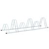 vidaXL Soporte para 6 bicicletas suelo independiente acero galvanizado