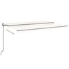 vidaXL Toldo retr&aacute;ctil autom&aacute;tico crema 500x350 cm
