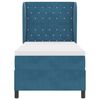 vidaXL Cama tipo Box Spring Azul Oscuro 190 x 90 cm Terciopelo