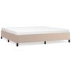 vidaXL Estructura cama sin colch&oacute;n cuero sint&eacute;tico capuchino 200x200cm