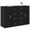 vidaXL Tableros Lateral Corona 2 pcs Roble Negro 59 x 39 x 80 cm