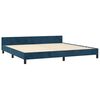 vidaXL Estructura cama sin colch&oacute;n terciopelo azul oscuro 200x200 cm