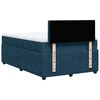 vidaXL Cama box spring con colch&oacute;n terciopelo azul 120x200 cm
