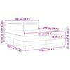 vidaXL Cama tipo Box Spring Negro 180 x 200 cm Cuero sint&eacute;tico