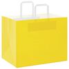 vidaXL Bolsas de papel con asas 250 uds amarillas 32x22x24 cm