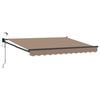 vidaXL Toldo Retr&aacute;ctil El&eacute;ctrico Topo 100% Poli&eacute;ster y Aluminio