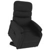 vidaXL Sill&oacute;n elevable cuero sint&eacute;tico negro