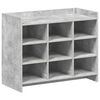 vidaXL Armario Zapatero Gris Hormig&oacute;n 85 x 39,5 x 70 cm