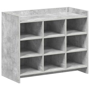 vidaXL Armario Zapatero Gris Hormig&oacute;n 85 x 39,5 x 70 cm