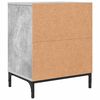 vidaXL Armario de Noche con caj&oacute;n 2 pcs Gris hormig&oacute;n 49 x 36 x 61 cm