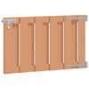 vidaXL Puerta de jard&iacute;n 100 x 60 cm WPC y Aluminio Marr&oacute;n