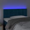vidaXL Cabecero con LED de terciopelo azul oscuro 90x5x78/88 cm