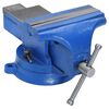 vidaXL Tornillo de banco hierro fundido azul 150 mm