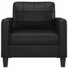 vidaXL Sill&oacute;n cuero sint&eacute;tico negro 60 cm