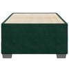 vidaXL Estructura de cama sin colch&oacute;n terciopelo verde oscuro 90x190cm