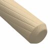 vidaXL Dowel de madera 2 pcs Marr&oacute;n &Oslash;8 x 50 mm Madera maciza