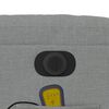 vidaXL Sillón reclinable de masaje eléctrico tela gris claro
