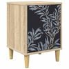 vidaXL Mesa de noche DOKKUM Roble Sonoma 36 x 33 x 50 cm