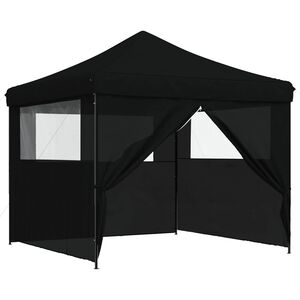 vidaXL Carpa de Fiesta Negro 292 x 292 x 315 cm Tela Oxford