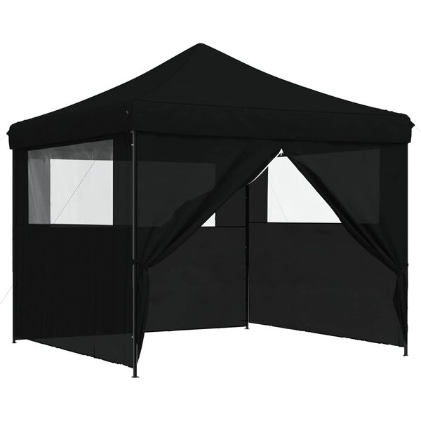 vidaXL Carpa de Fiesta Negro 292 x 292 x 315 cm Tela Oxford