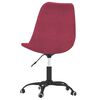 vidaXL Sillas de comedor giratorias 4 unidades tela rojo tinto