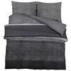 vidaXL Juego de funda n&oacute;rdica algod&oacute;n gris oscuro 200x200 cm