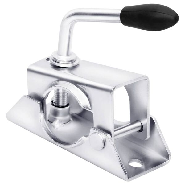vidaXL Abrazaderas rueda jockey 2 uds acero galvanizado 13,5x6,5x14 cm