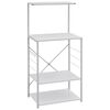 vidaXL Armario para microondas madera ingenier&iacute;a blanco 60x39,6x123 cm
