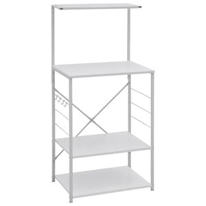 vidaXL Armario para microondas madera ingenier&iacute;a blanco 60x39,6x123 cm