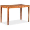 vidaXL Mesa de comedor de madera maciza 118x60x76 cm